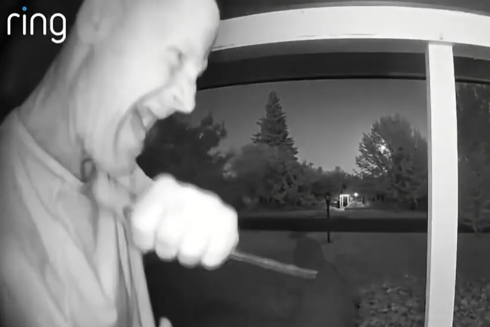 Terrifying doorbell cam captures knife-wielding maniac stalking Sacramento neighborhood