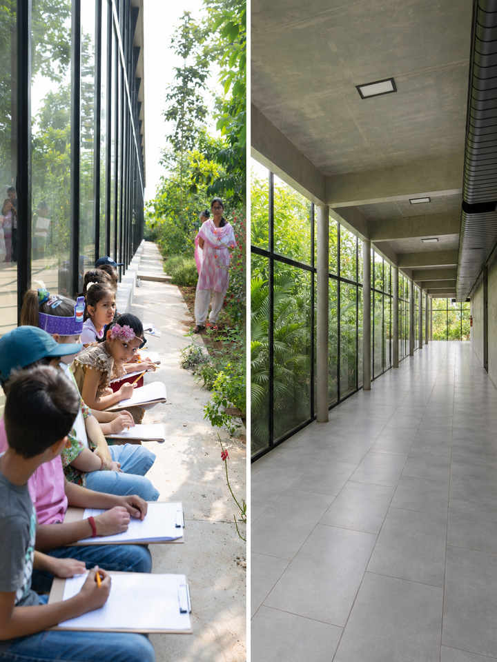 This Hyderabad School Runs on Solar Power and Is Built Around a Forest That Grows With It