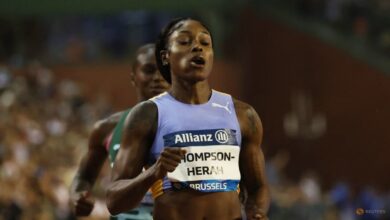 Thompson-Herah happy to be back in competition after missing Paris due to injury