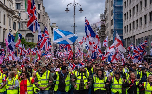 Thousands hit London streets for