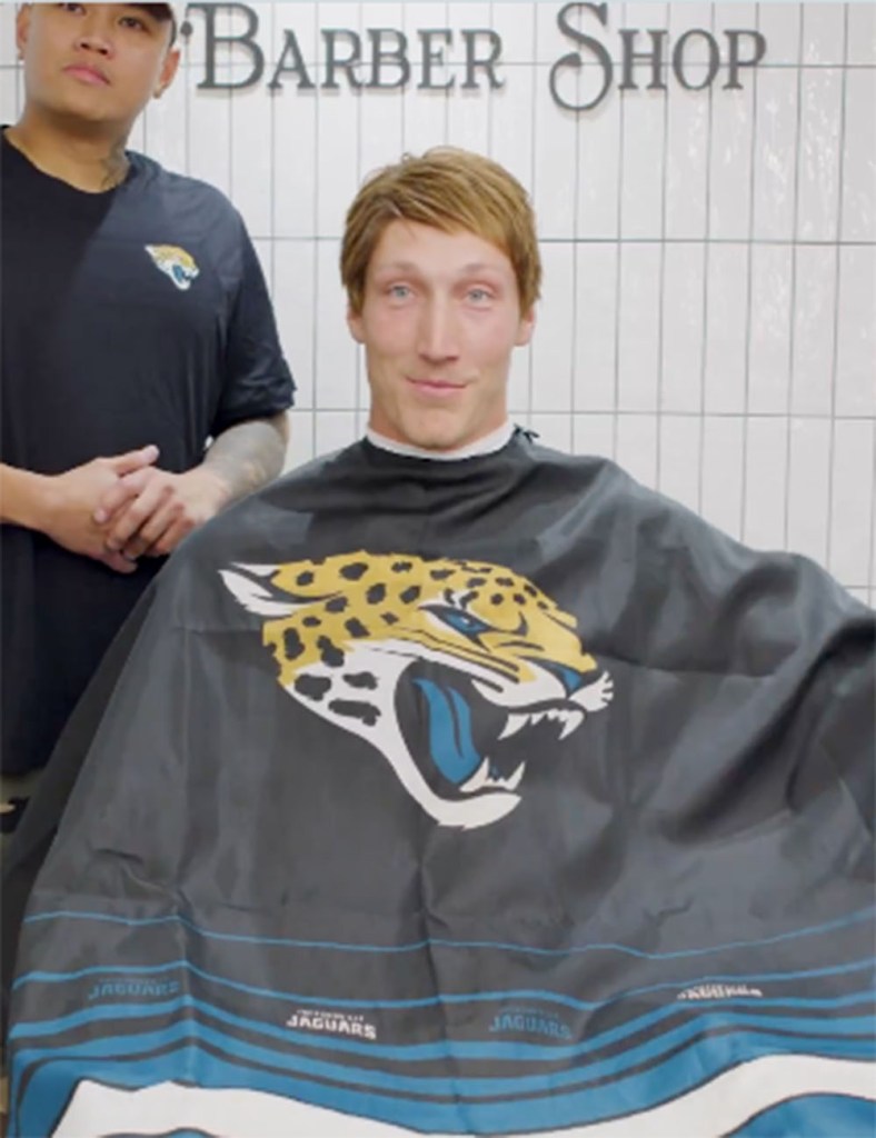 Trevor Lawrence cuts his hair for Jaguars schedule release video — or did he?