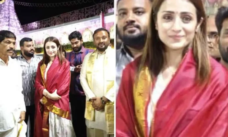 Trisha Visits Vijay’s Panaiyur Home as TVK Surges Towards Power in Tamil Nadu – News Today | First with the news