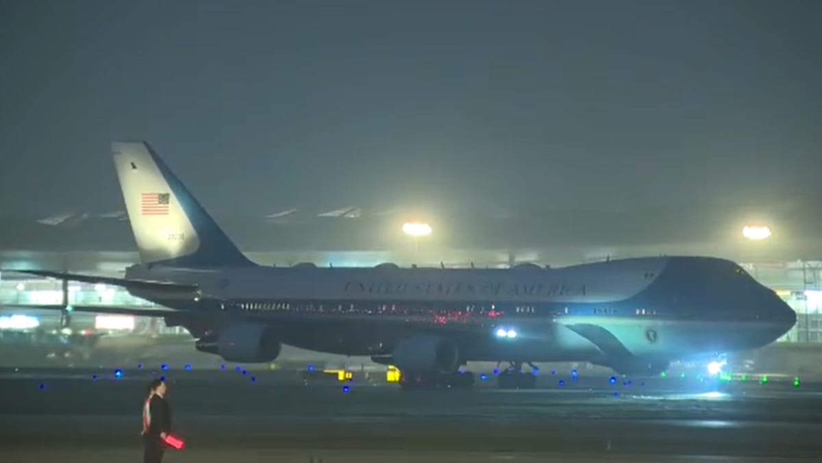 Trump lands in China ahead of high-stakes summit with Xi