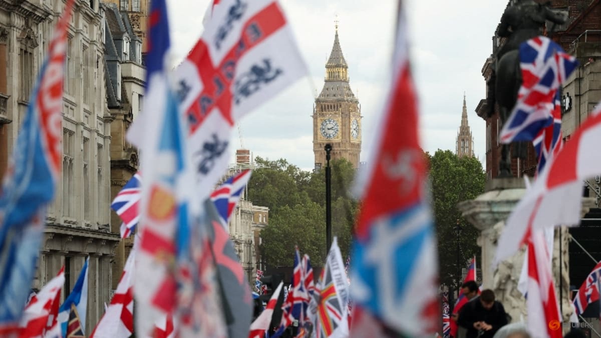 UK police detail arrests after far-right rally and counter demo
