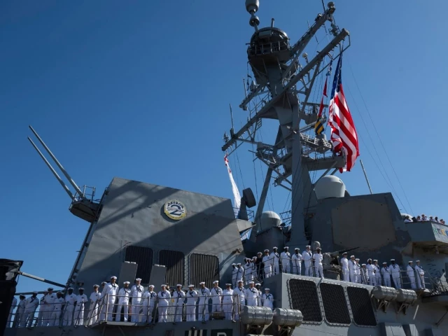 US aircraft carrier returns to naval base in Virginia after protracted 11 months of operations | The Express Tribune