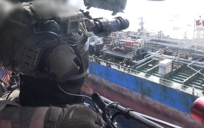 US military boards Iranian-flagged oil tanker in Gulf of Oman