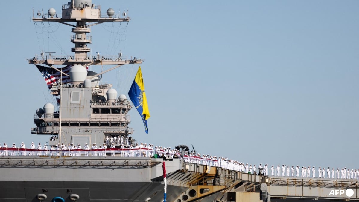 USS Ford returns home after 11-month deployment supporting the Iran war and Maduro’s capture