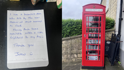 Uk Homeless Man: ‘Adds a little brightness to my day’: Heartfelt note left by homeless man in UK village library goes viral | World News – The Times of India