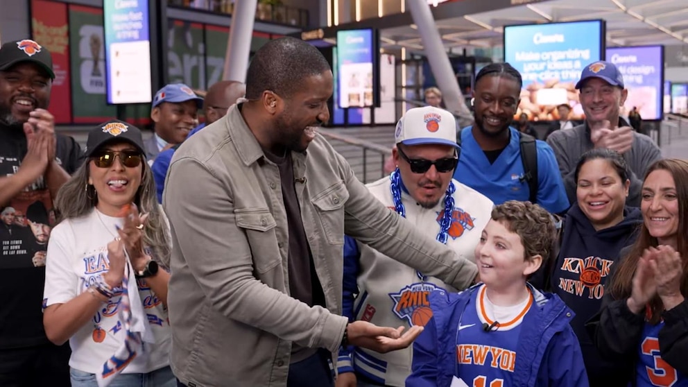 Video Knicks fan surprised with tickets to Game 2