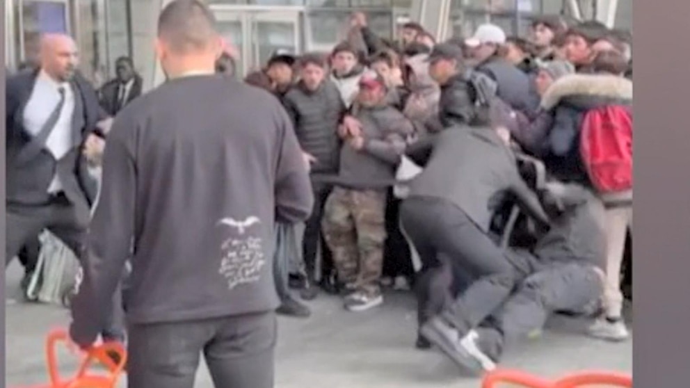Video Pepper spray deployed during watch release events