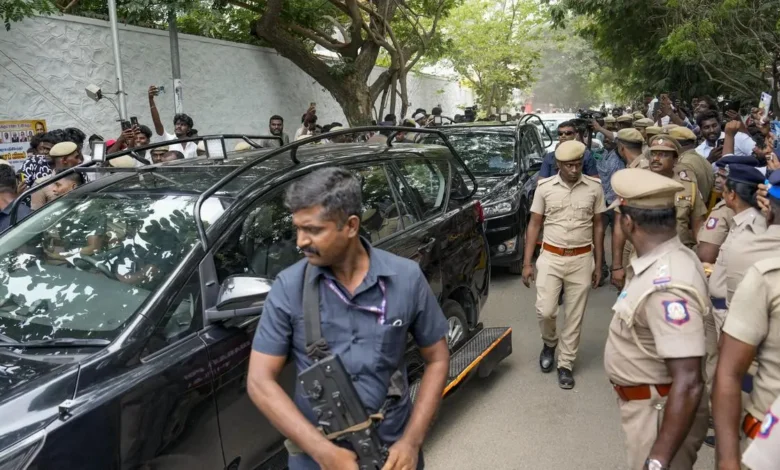 Vijay ordered eithdrawal of convoy, to avoid public inconvenience: TVK – News Today | First with the news