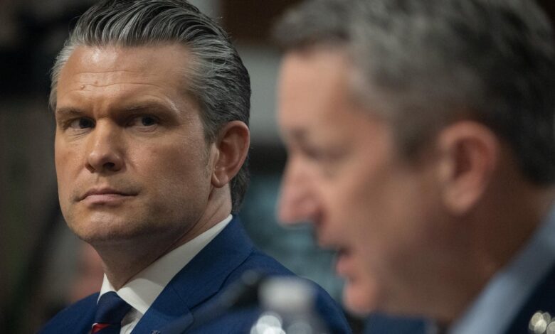 Watch Live: Hegseth, Caine give Iran war update after U.S. and Iran trade fire in Strait of Hormuz