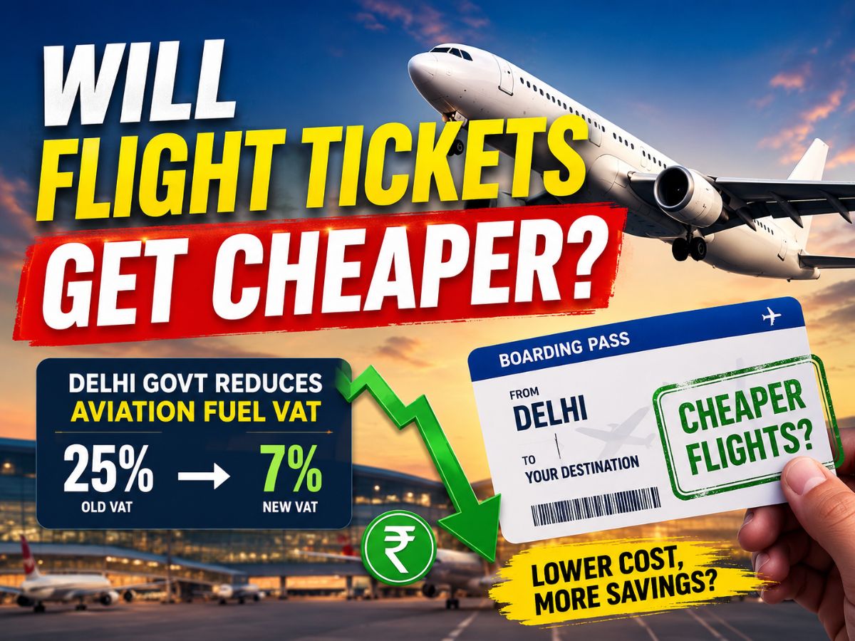 Will Flight Tickets Get Cheaper? Delhi Govt Reduces Aviation Fuel VAT Tax Amid Rising Travel Costs | Know Full Details