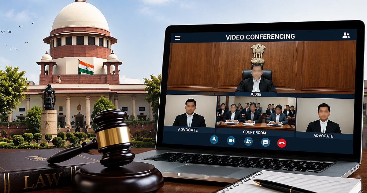 تمام مقدمات کی سماعت صرف ویڈیو کانفرنسنگ سے کرنے کی مانگ، سپریم کورٹ نے کہا- ’عدالتوں کو مجبور نہیں کیا جا سکتا‘