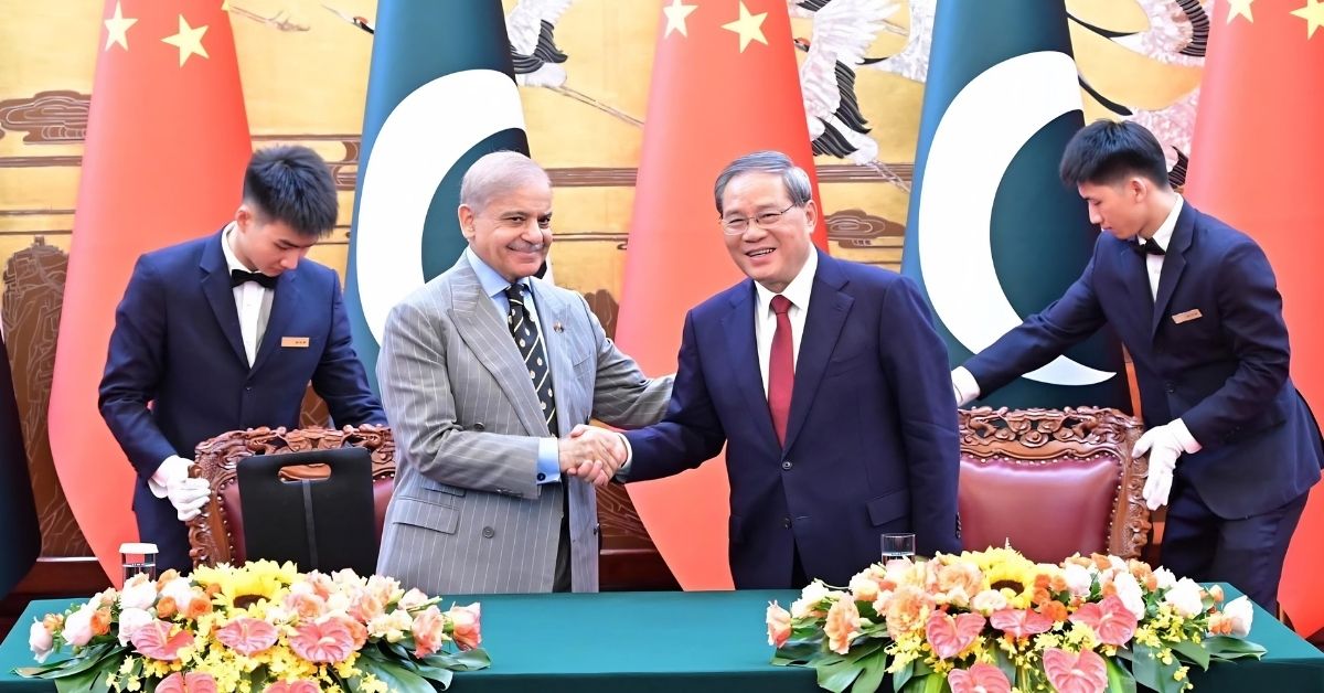 شہباز شریف چین دورہ میں امن کوششوں پر چین کا شکریہ ادا