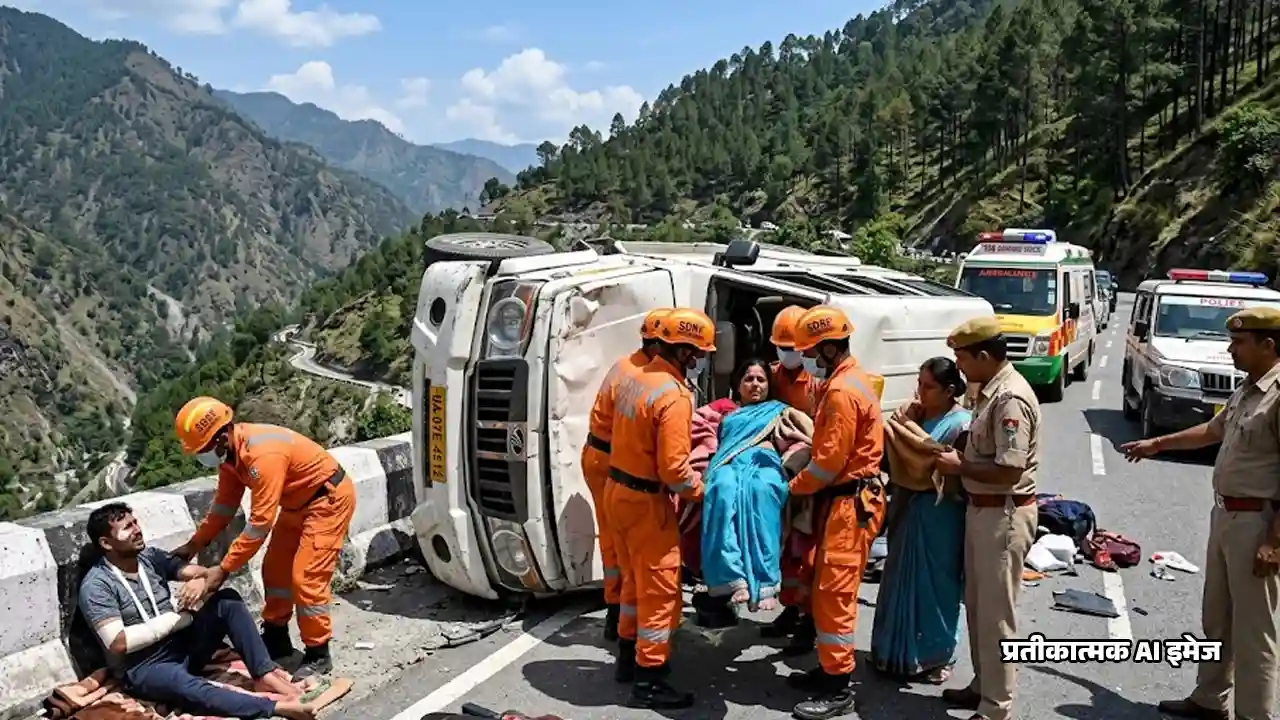 रुद्रप्रयाग-श्रीनगर हाईवे पर बड़ा हादसा, सवारियों से भरा मैक्स वाहन पलटा; 9 घायल – Doon Horizon