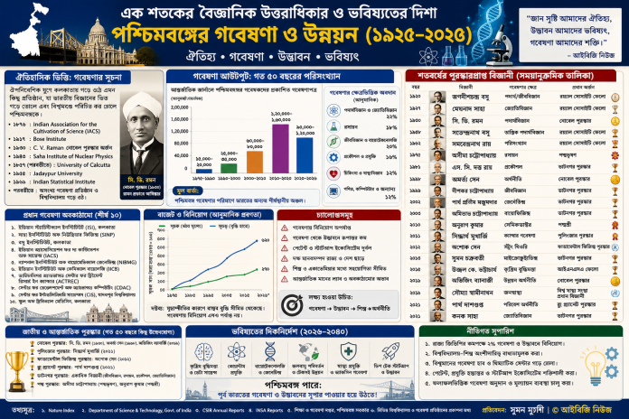 এক শতকের বৈজ্ঞানিক উত্তরাধিকার ও ভবিষ্যতের দিশা: পশ্চিমবঙ্গের গবেষণা ও উন্নয়ন (১৯২৫–২০২৬)